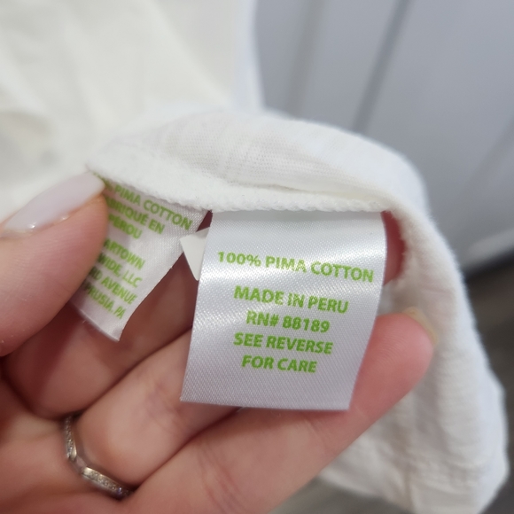 Lilly Pulitzer Shay Resort White Ruffle Top Small - Picture 9 of 10